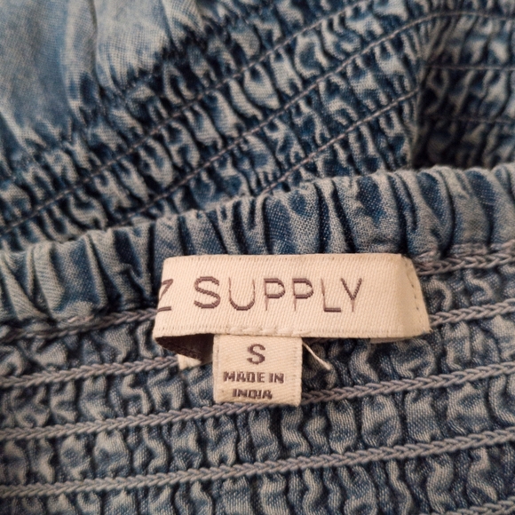 Z Supply Bayside Chambray Midi Dress Size Small - Picture 4 of 6